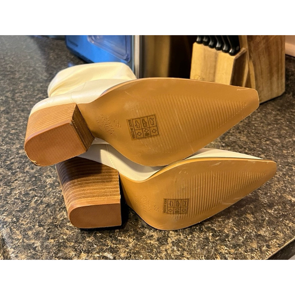 New Altar’d State Slouchy Lauren White Cowboy Boots - Picture 5 of 10